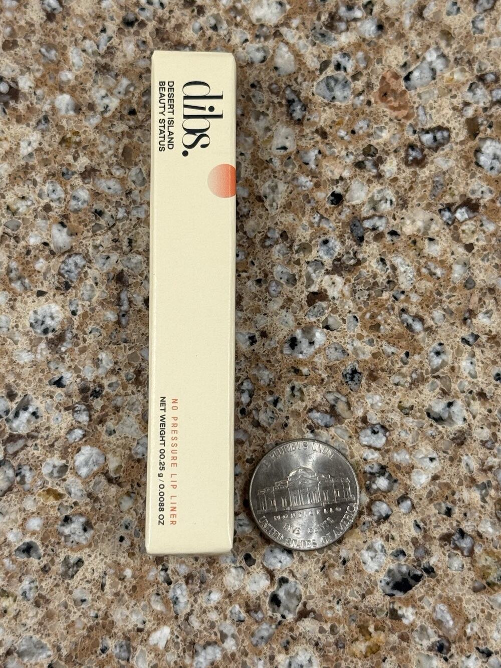 Dibs mini No Pressure Lip Liner, Dark Shade - Desert Island Beauty Status